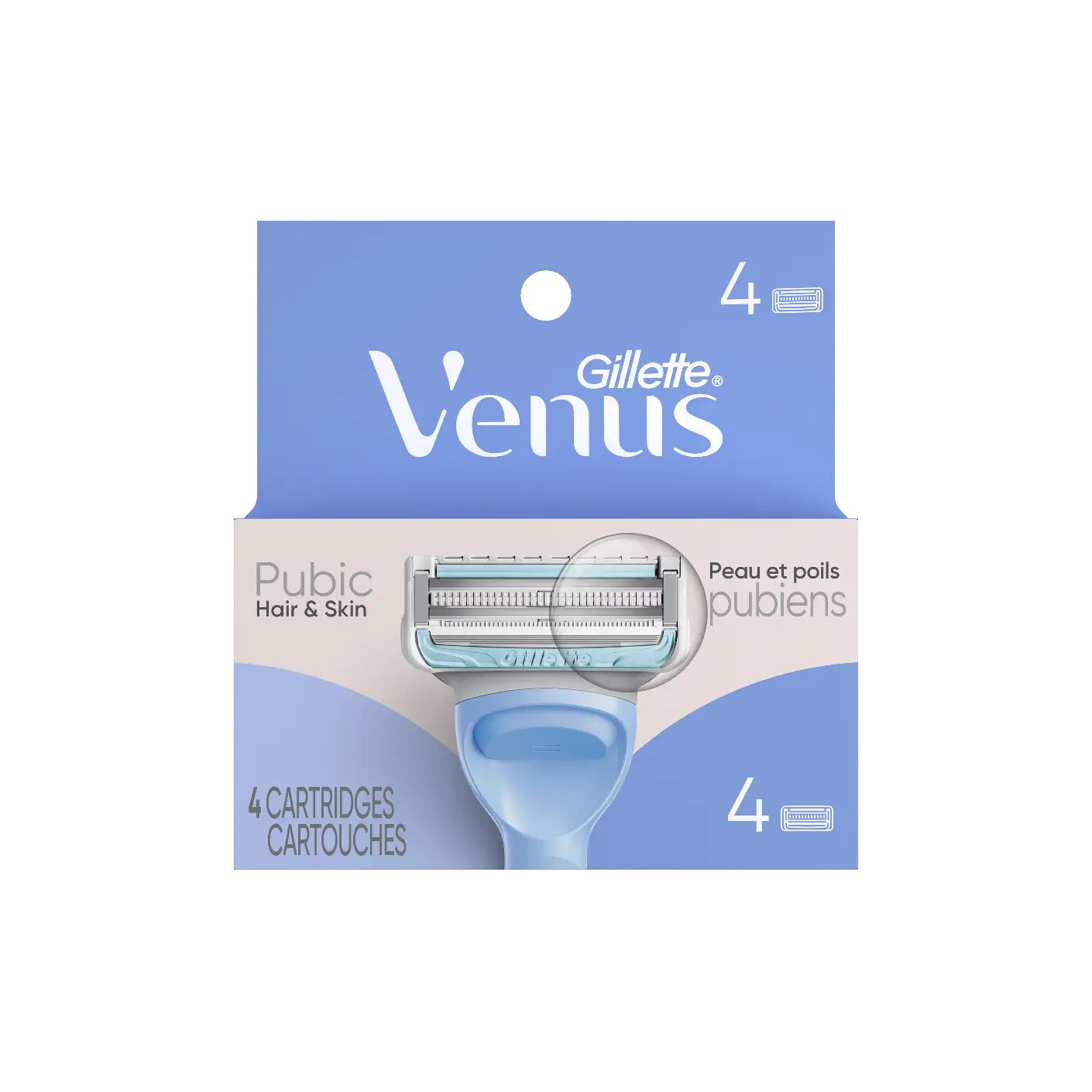 Cartouches de Rechange de Rasoir Gillette Venus Pour la Peau et Les Poils Pubiens