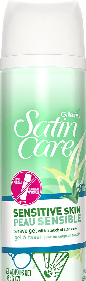 Gillette Venus Satin Care Sensitive Skin spray can.