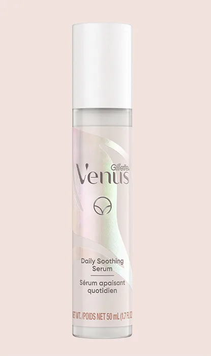 Bottle of Gillette Venus pubic area serum