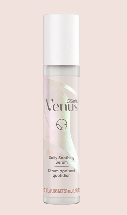 Bottle of Gillette Venus pubic area serum