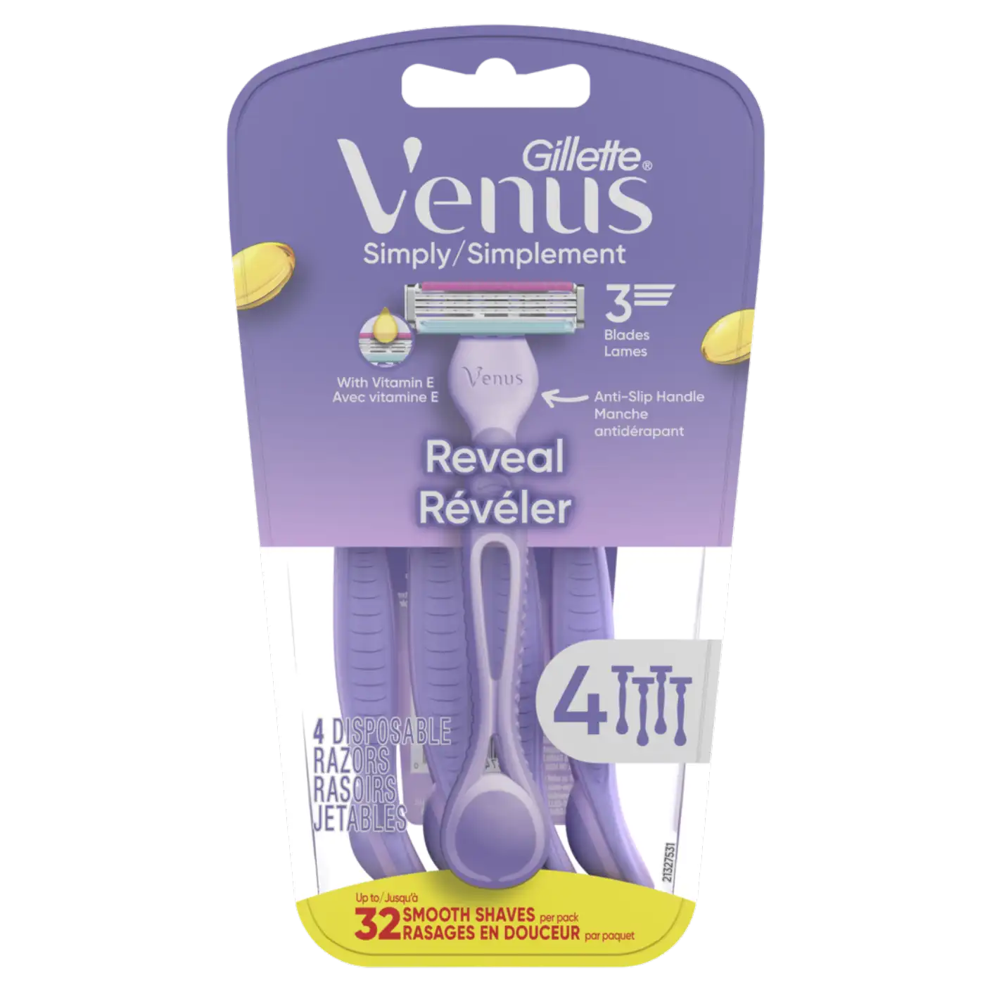 Venus Simply 3 Reveal Disposable Razor