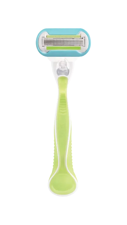 Green coloured refillable Gillette Venus razor