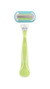 Green coloured refillable Gillette Venus razor