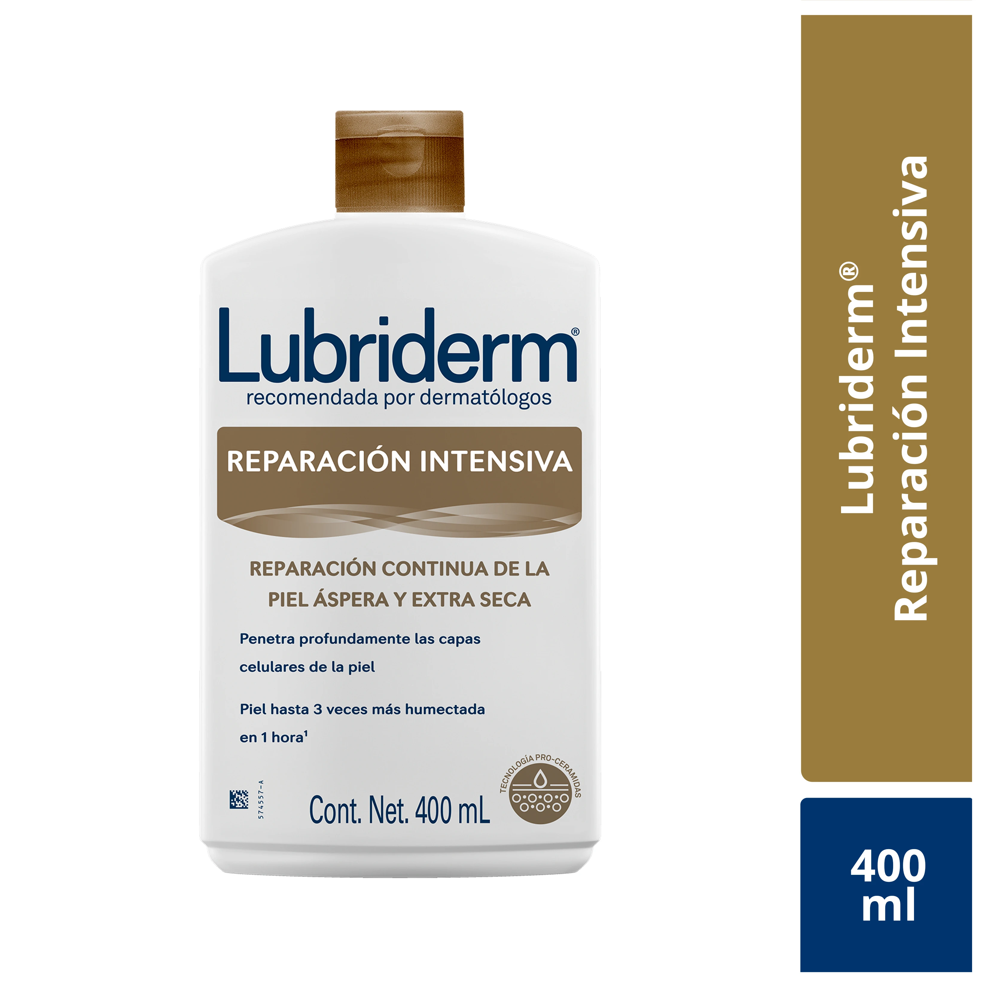 LUBRIDERM® REPARACIÓN INTENSIVA TAPA DORADA - Humecta y repara