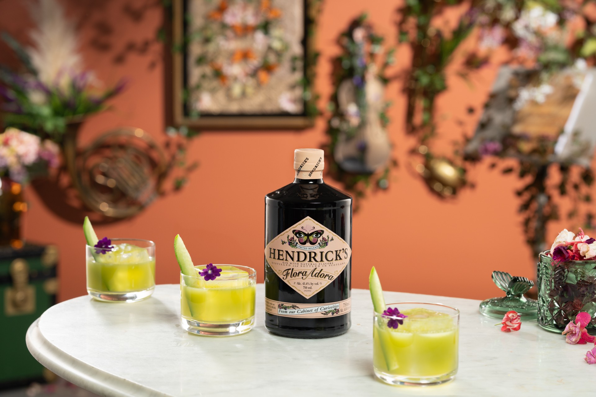 Hendrick's Flora Adora Wildgarden Cup Cocktail