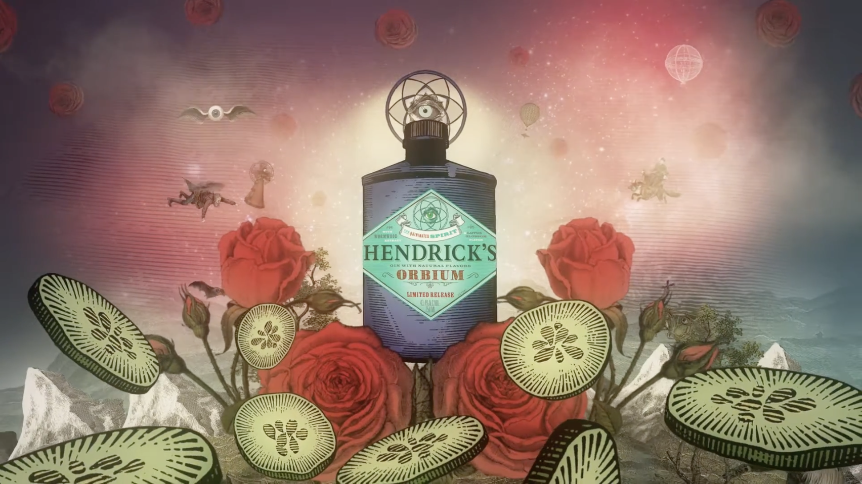 Hendrick's Orbium Gin - Unique Scottish Gin - Hendrick's Gin
