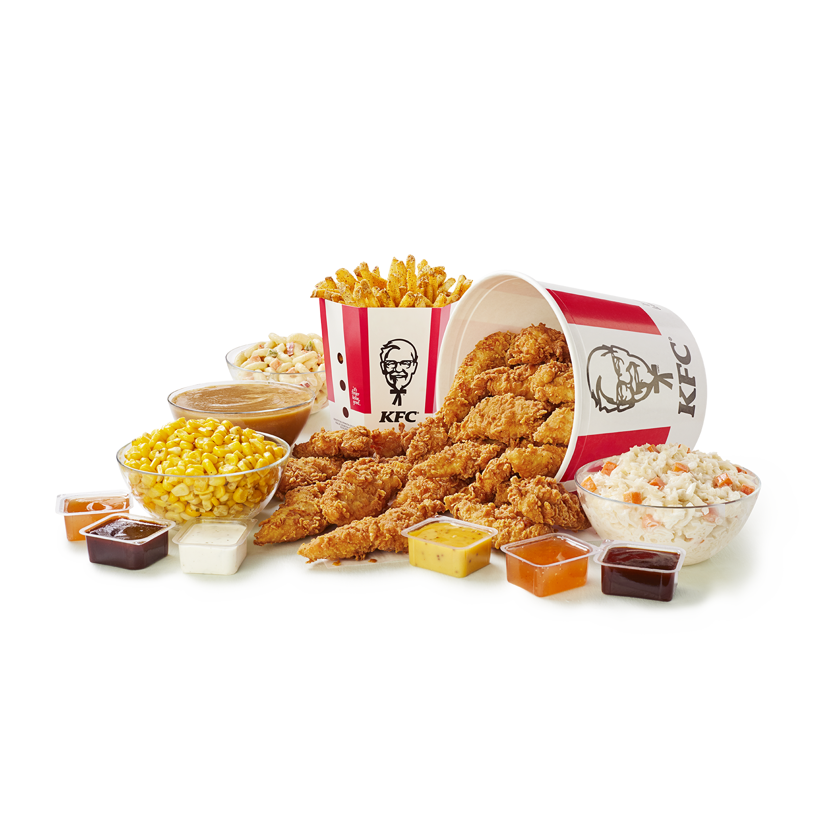 18 Tenders Bucket and 5 Large Sides | Buckets | KFC Menu