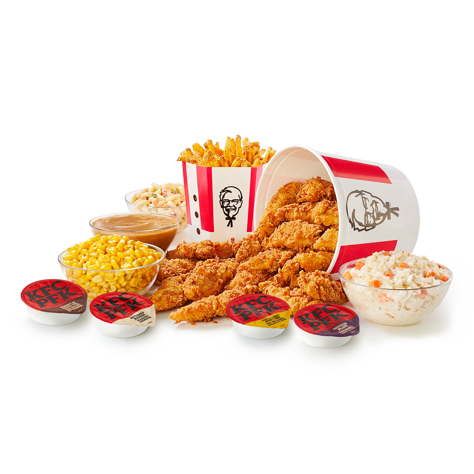 Kfc Side Containers 18 Original Recipe Tenders Bucket and 5 Large Sides | Buckets | KFC Menu