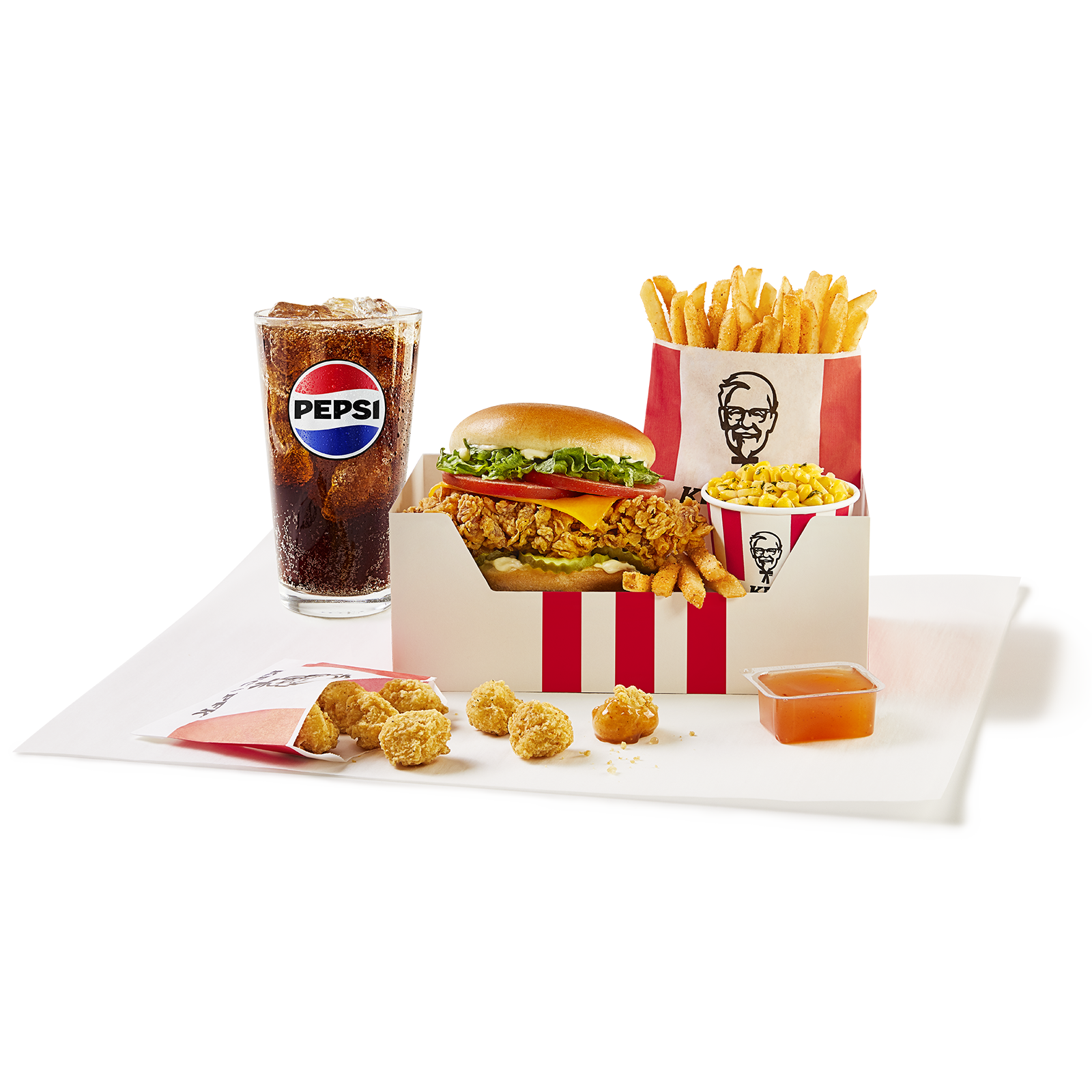Deluxe Famous Chicken Sandwich Box Meal | Big Box Meals | KFC Menu