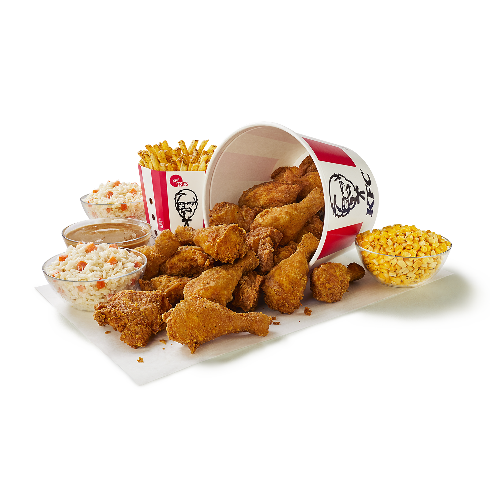 18 Piece Bucket and 5 Large Sides | Buckets | KFC Menu