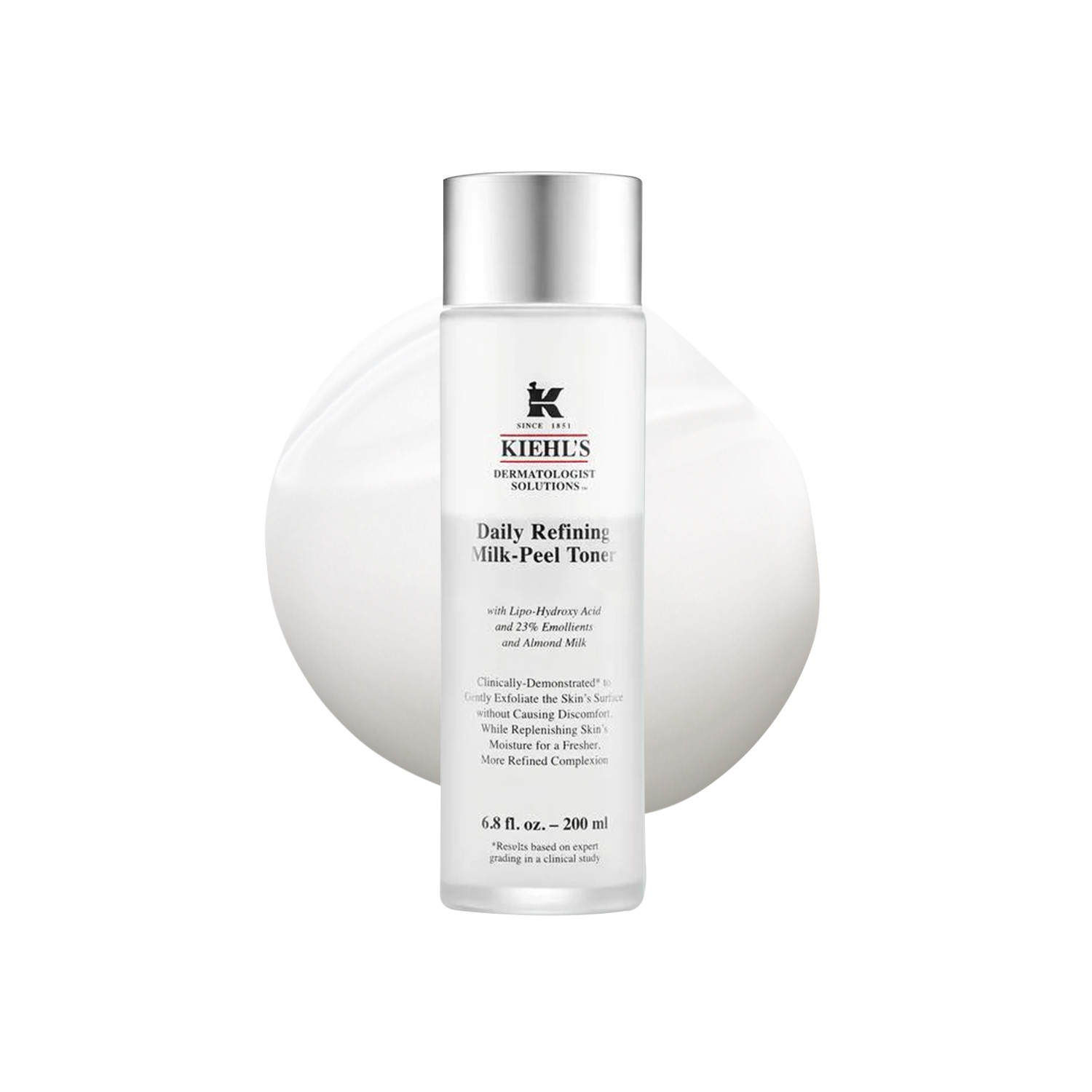 Kiehl’s Daily Refining Milk-Peel Toner – 200ml | Exfoliates Gently | Refines Skin | Smooths Texture | Dual-Phase