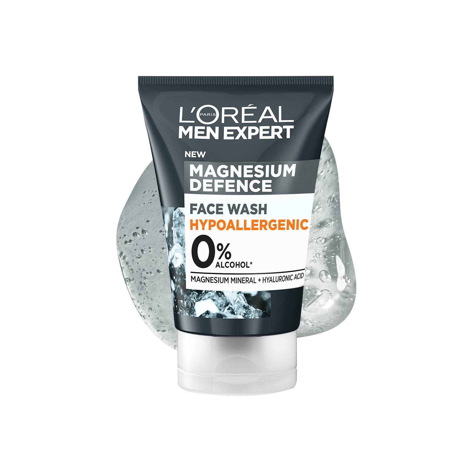 L'oréal Paris Men's Expert Magnesium Defence Hypoallergenic Face Wash - 100Ml | For Sensitive Skin | Deeply Hydrates | Strengthening Natural Barrier