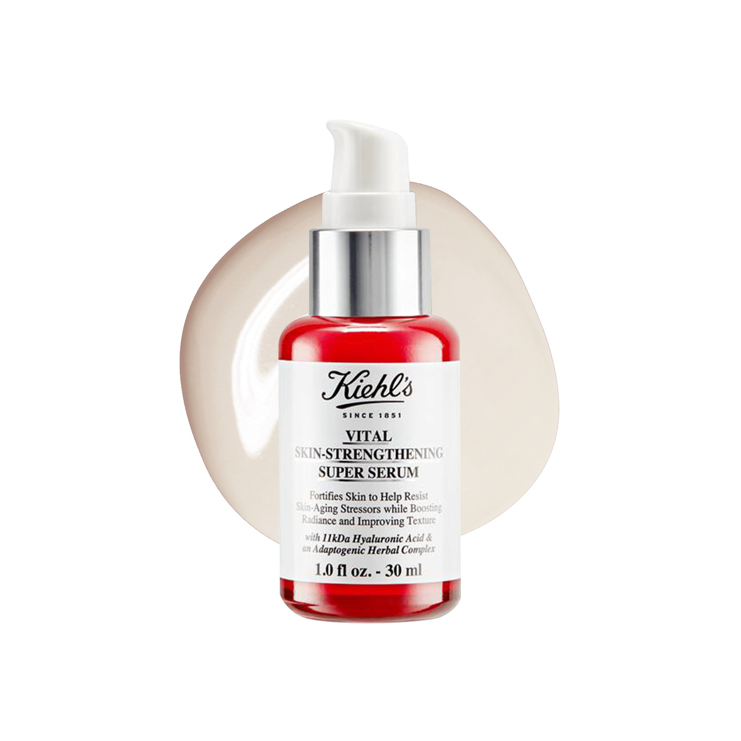Kiehl’s Kiehl's Vital Skin-Strengthening Hyaluronic Serum – 30Ml | Boosts Radiance | Fortifies Skin | Deep Hydration