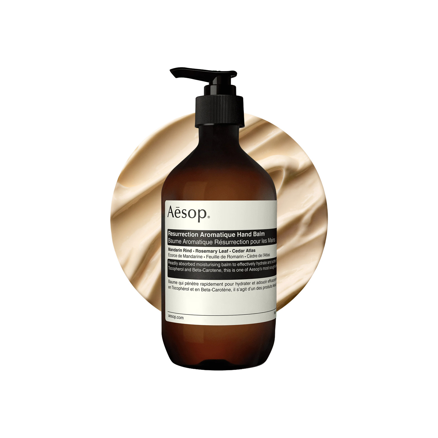 Aesop Resurrection Aromatique Hand Balm - 500Ml | Moisturises & Cleanses Hands | Removes Dryness | Melts Into Skin