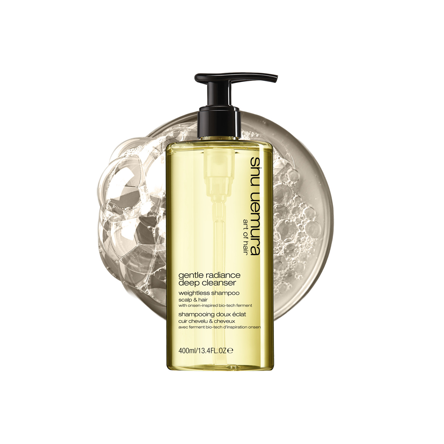 Shu Uemura Gentle Radiance Deep Cleanser Shampoo – 400Ml | Gently Cleanses | Removes Impurities | Non‑Stripping