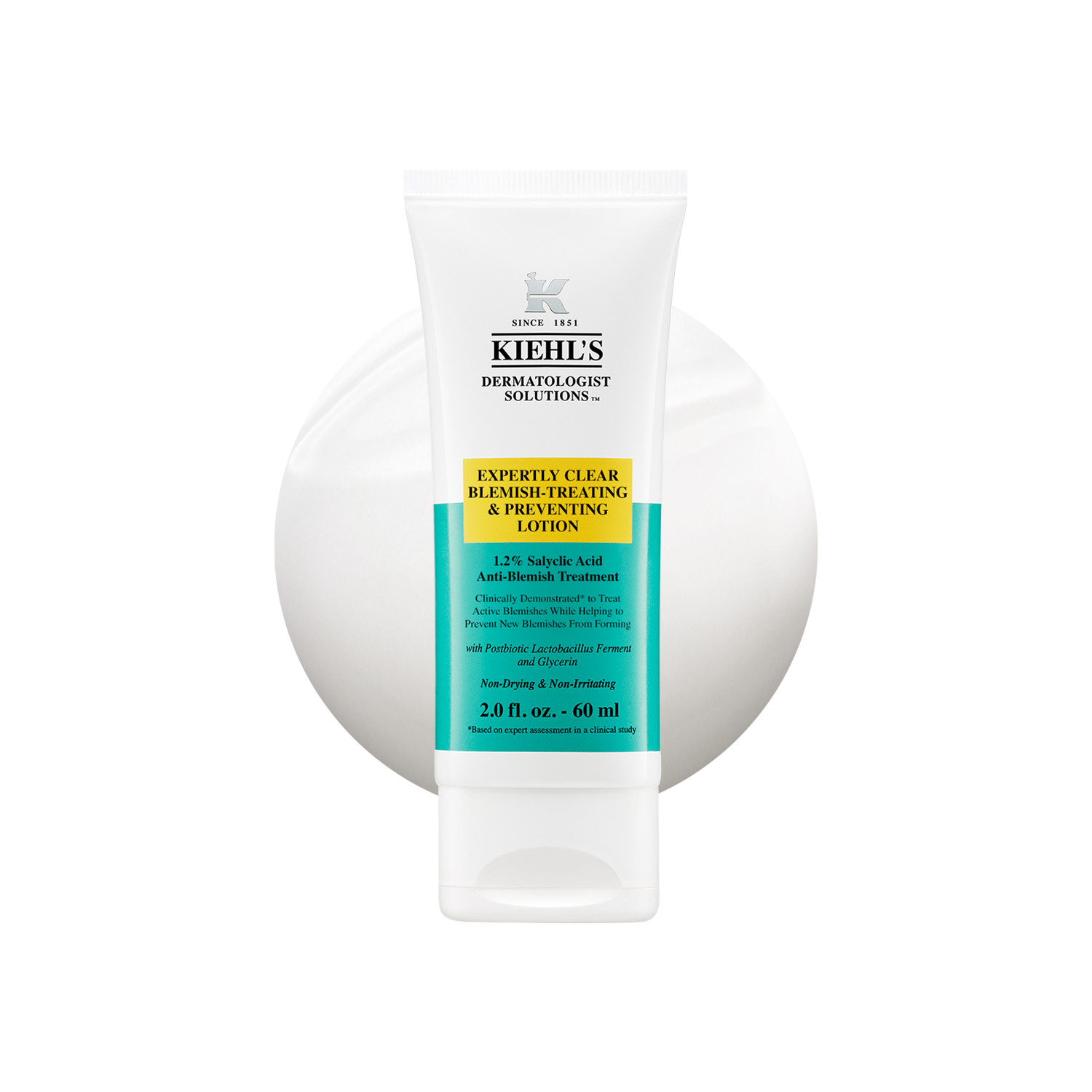 Kiehls Kiehl’s Expertly Clear Blemish-Treating Lotion – 60Ml | Targets Breakouts | Corrects Uneven Texture & Tone | Soothes Redness | Lightweight Daily Formula