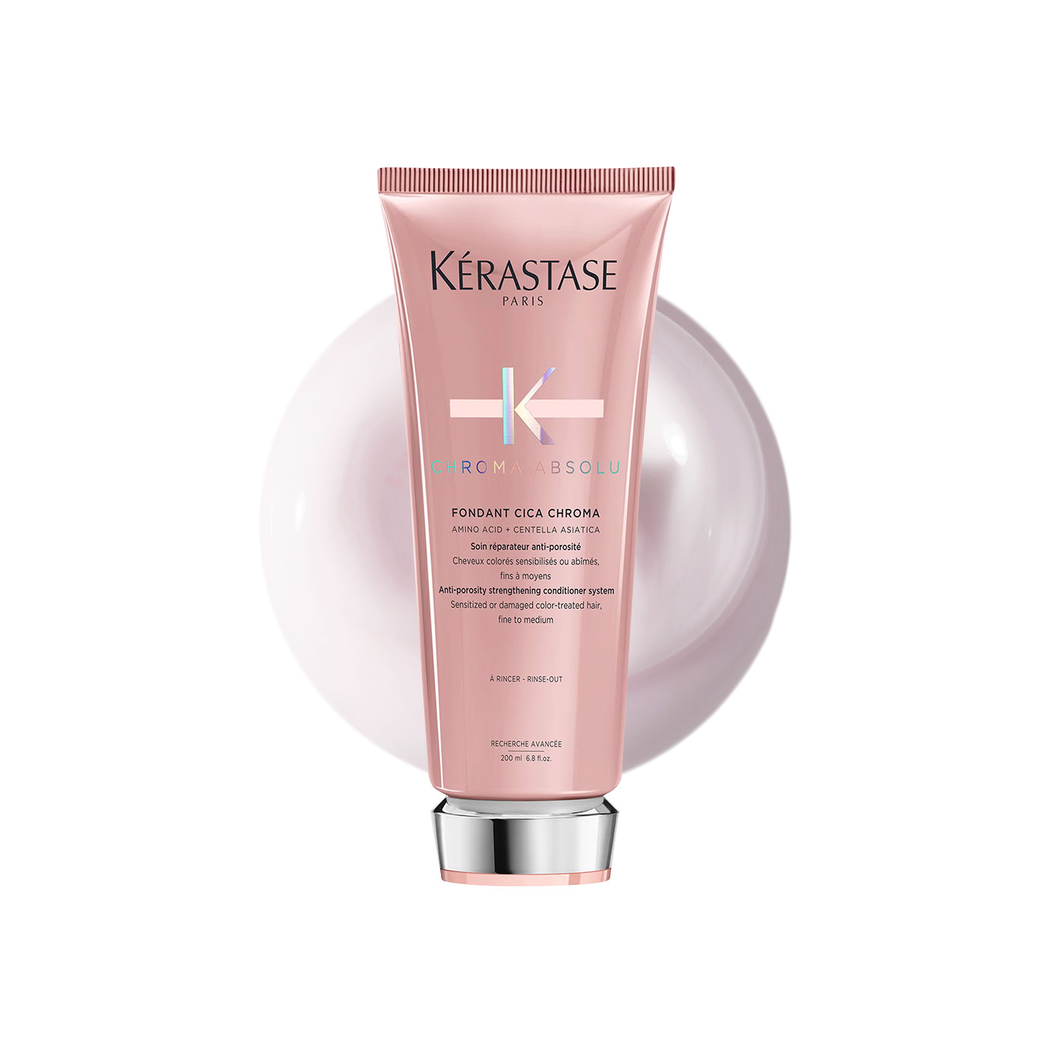 Kérastase Chroma Absolu Fondant Cica Chroma Conditioner – 200Ml | Hydrated Deeply | Improves Texture | Boosts Radiance