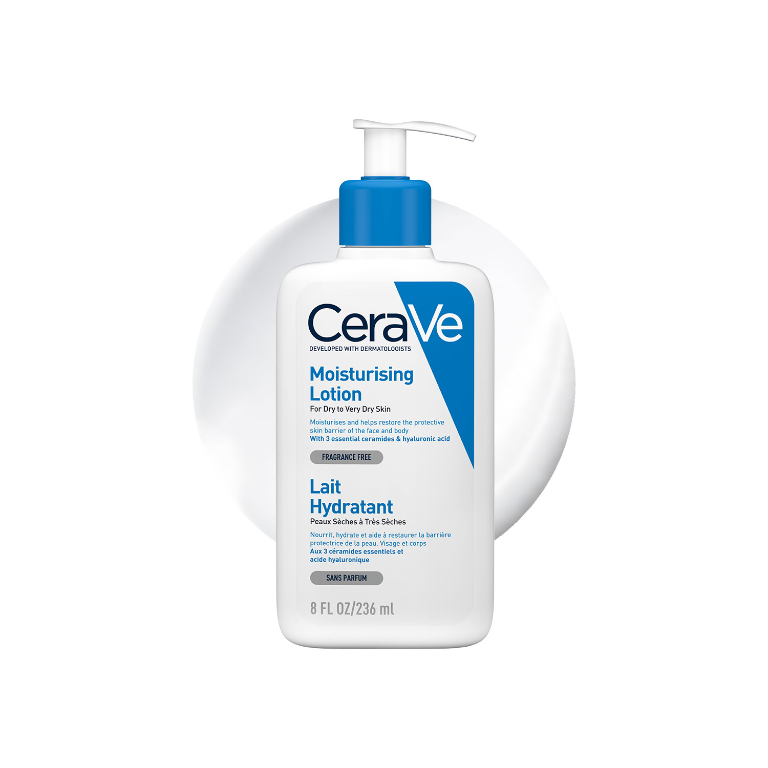 Cerave Moisturising Lotion - 236Ml | Fragrance Free | Non-Comedogenic | Hyaluronic Acid & Ceramides | Lasting Hydration | Barrier Protection