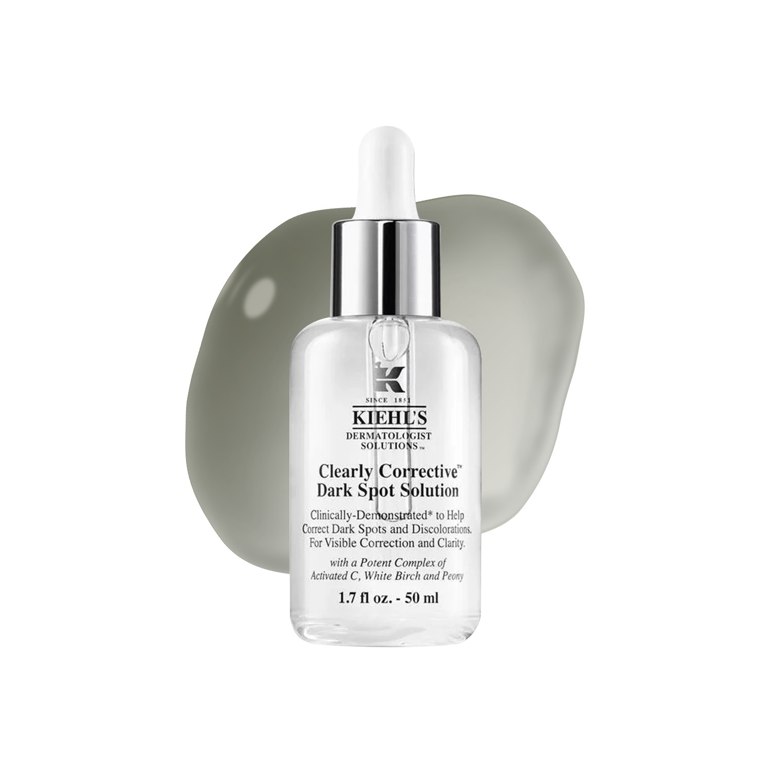 Kiehl’s Dark Kiehl's Clearly Corrective™ Spot Solution - 50Ml | Salicylic Acid | Propylene Glycol | Pro-Xylane | Vitamin C | Reduce Spots & Discolouration