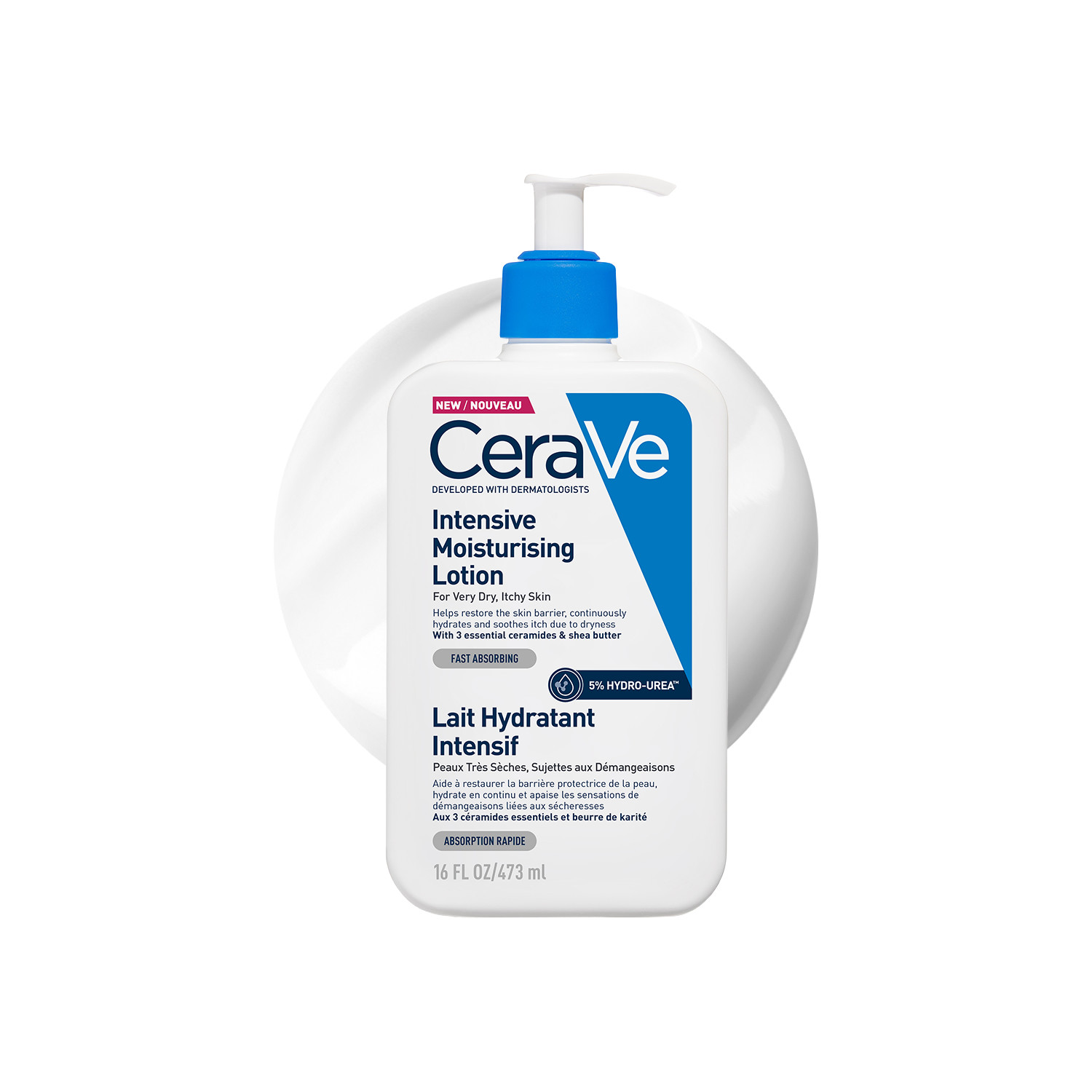 Cerave Intensive Moisturising Lotion - 473Ml | Targets 5 Key Signs Of Dryness| Releases Moisture For Up To 72 Hours