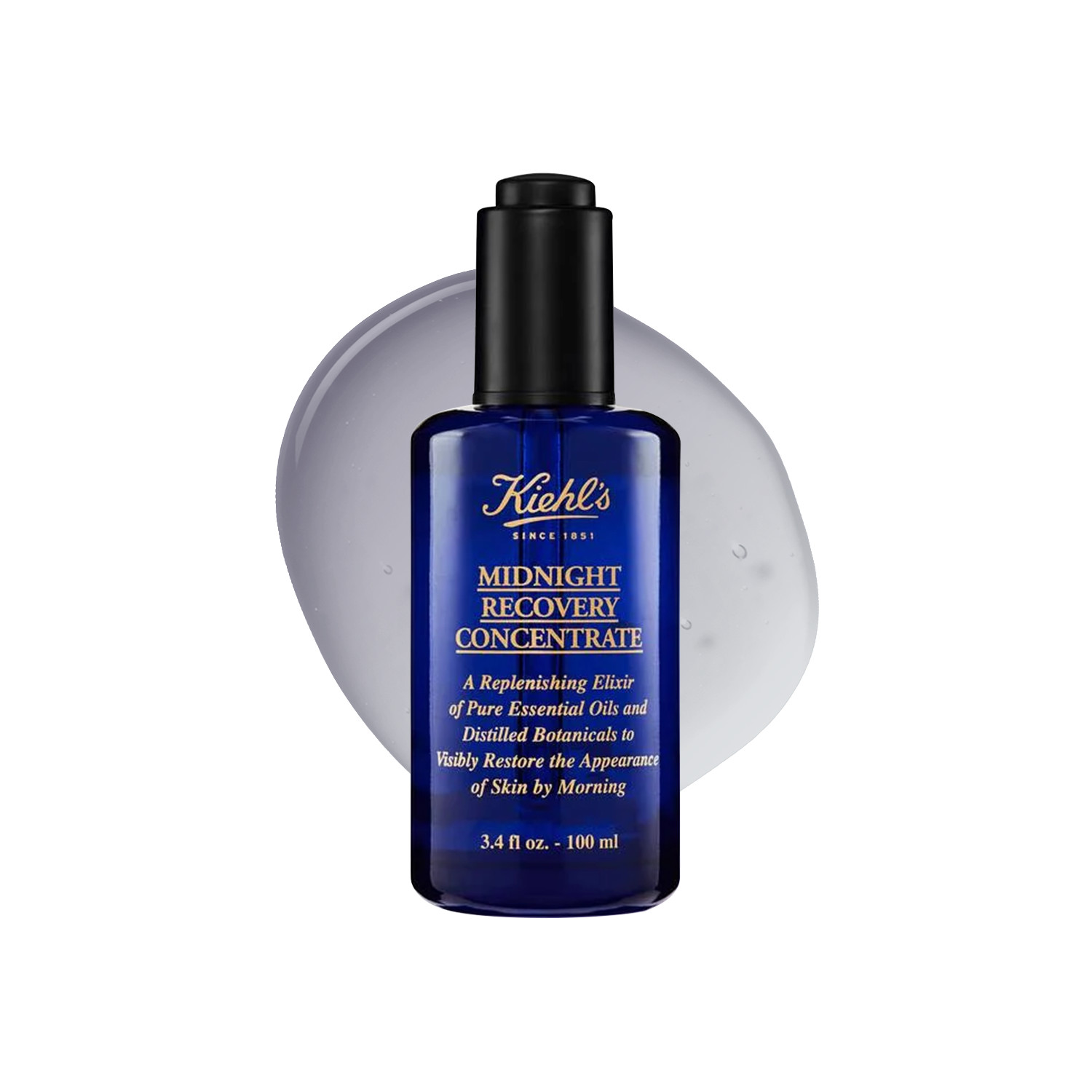 Kiehls Lavender Kiehl's Midnight Recovery Concentrate - 100Ml | Restores Appearance | Boosts Skin | Radiant Complexion