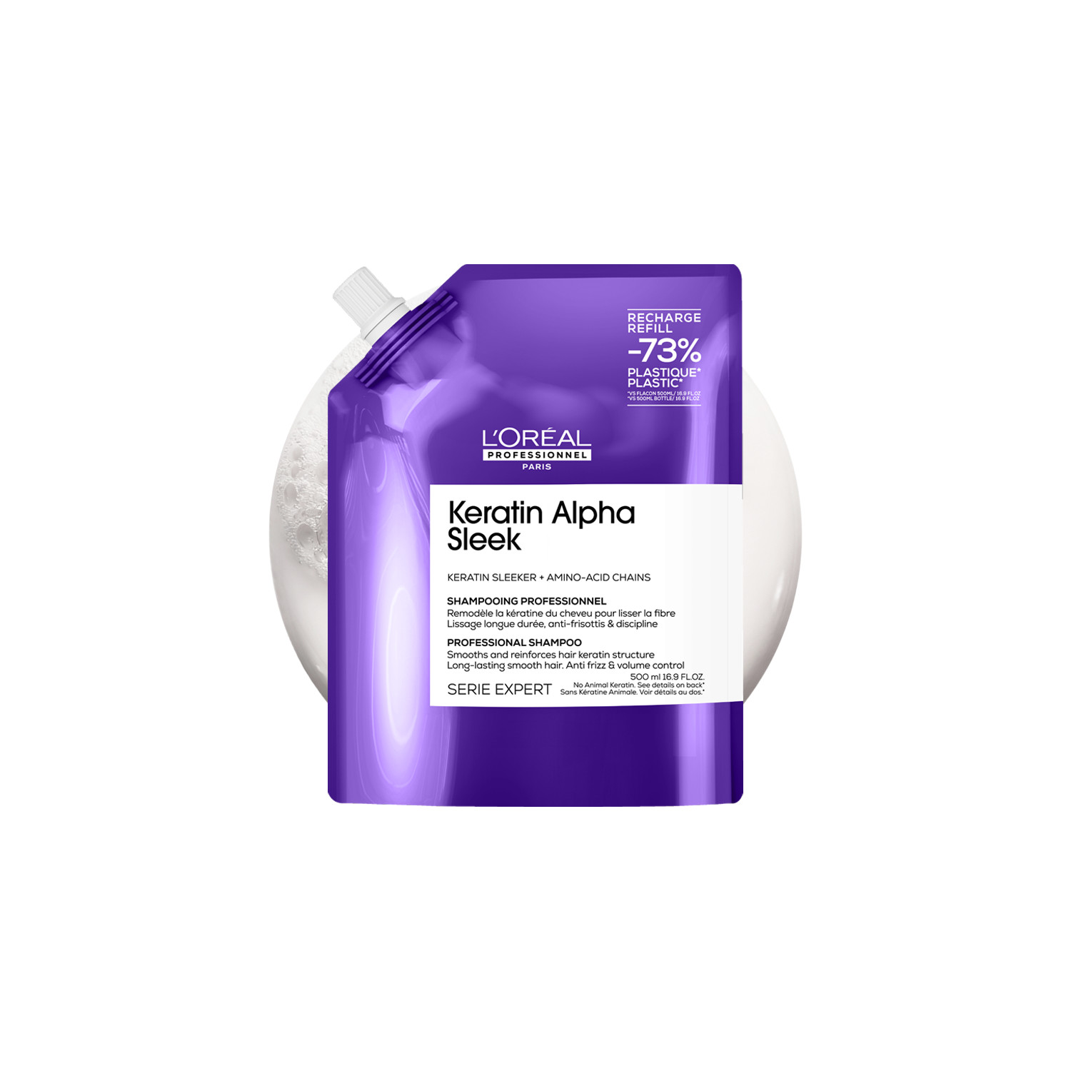 L’oréal Professionnel L'oréal Professionnel Keratin Alpha Sleek Professional Shampoo 500Ml