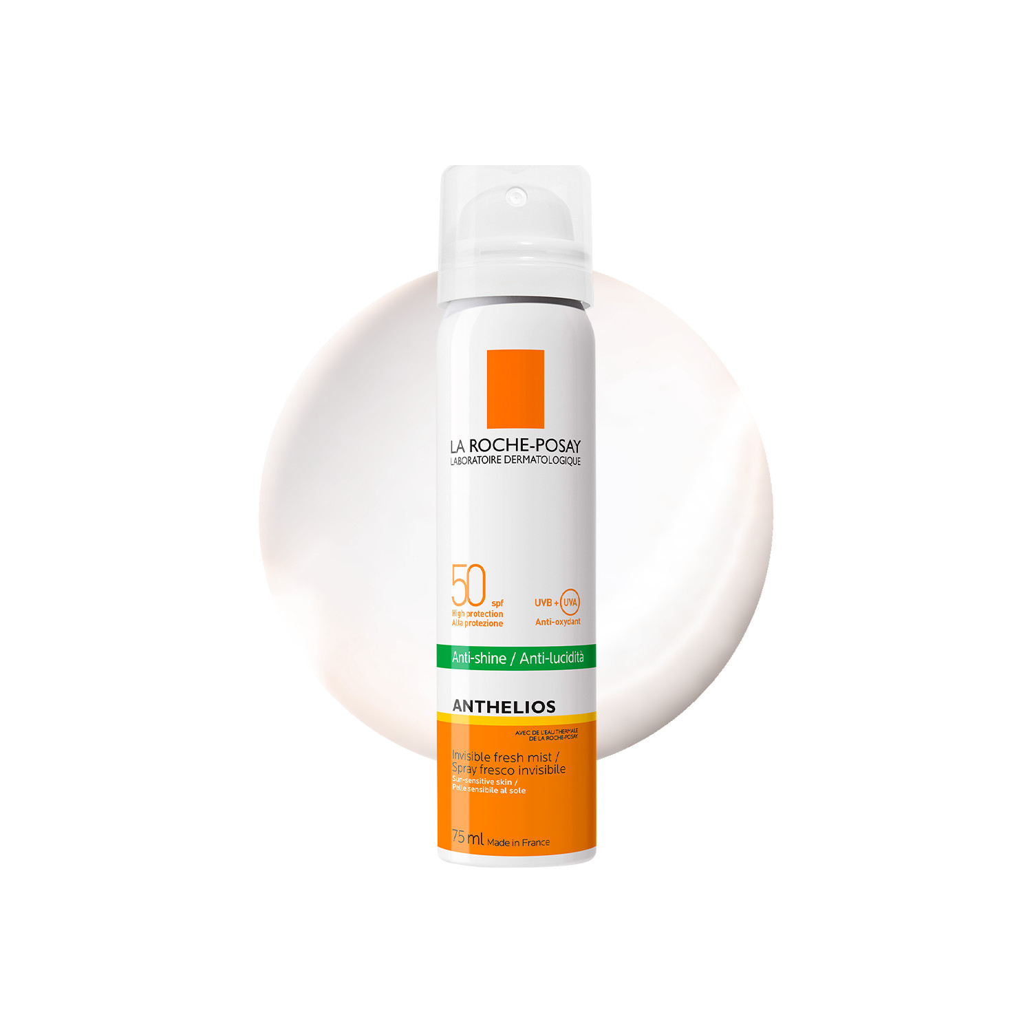 La Roche-Posay Anthelios Anti-Shine Sun Protection Invisible SPF50+ Face Mist 75ml Duo - Image 15