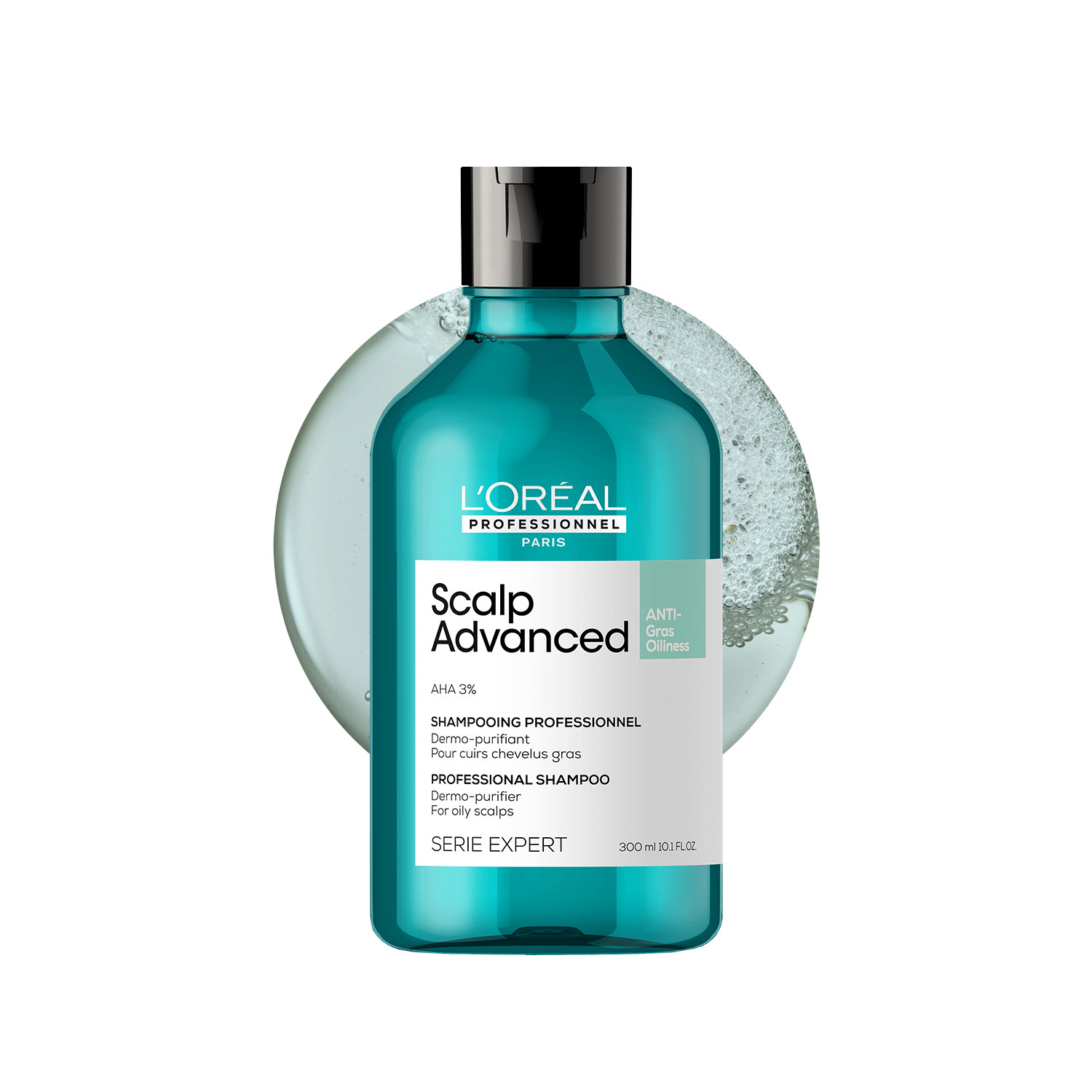 L’oréal Professionnel L'oréal Professionnel Scalp Advanced Anti-Oiliness Shampoo - 300Ml | Enriched With 3% Aha | Promotes New Cell | Long-Lasting Volume | Scalp Renewal