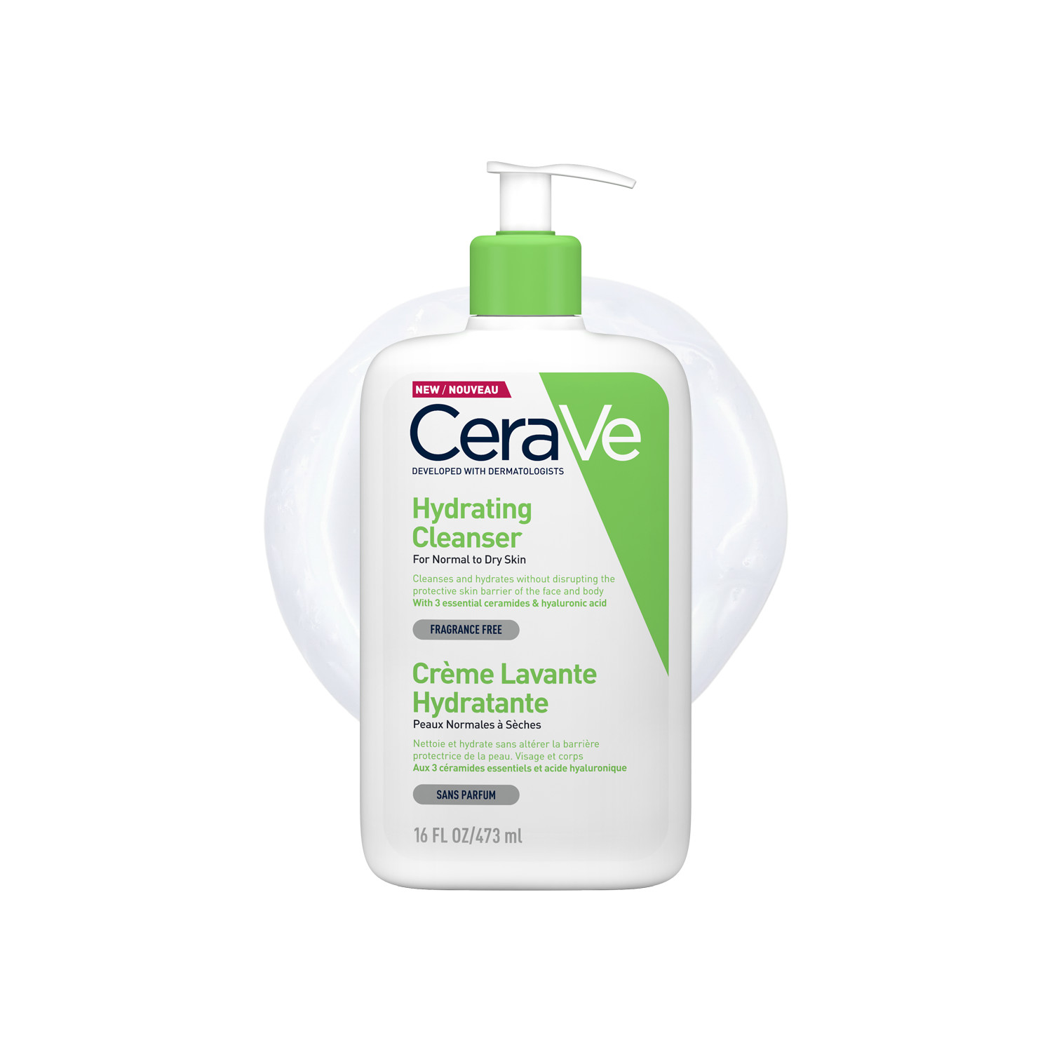 Cerave Hydrating Cleanser – 473Ml | Removes Impurities | Restores Moisture | Gentle Daily Cleanse