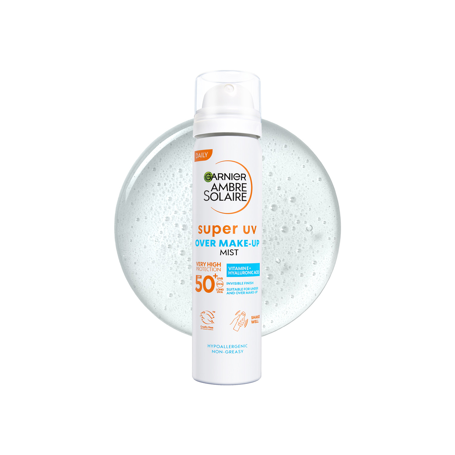 Garnier Over Makeup Super Uv Protection Mist Spf50+ 75Ml | Refreshes Skin | Non-Greasy | Broad-Spectrum Spf | Ideal For Daily Use