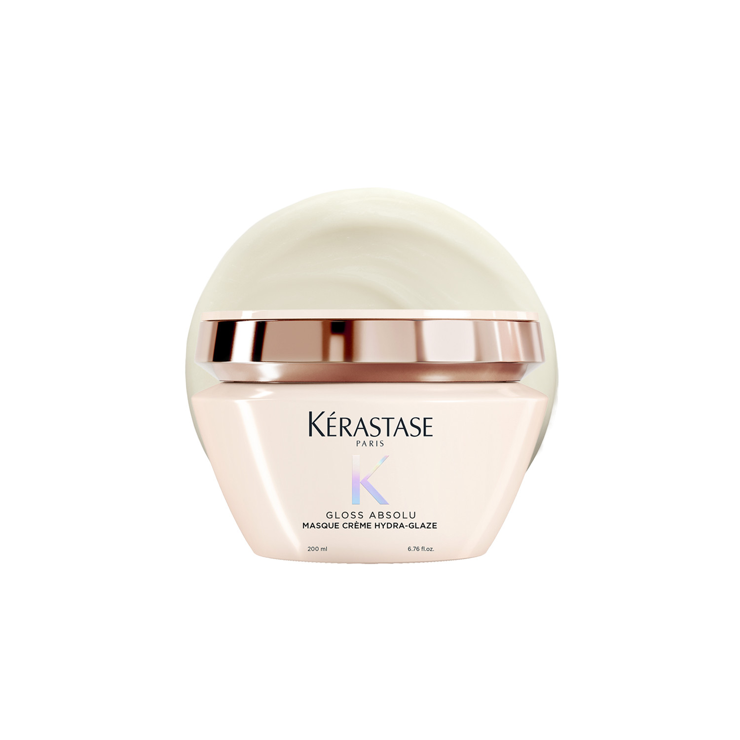Kérastase Masque Crème Hydra-Glaze Mask - 200Ml | Enhances Softness & Re-Hydration | Improves Suppleness & Creates Glossy Hair