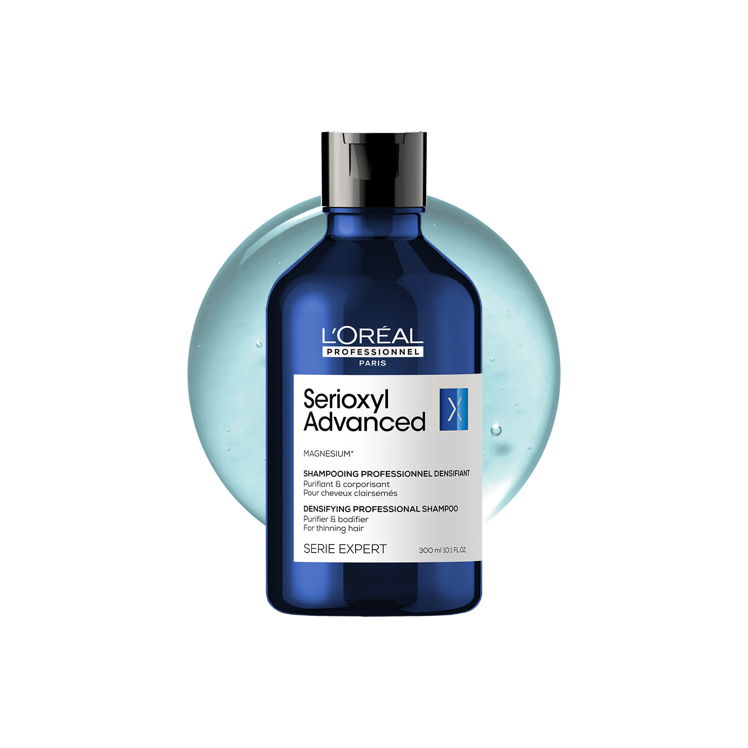 L'oréal Professionnel Serioxyl Advanced Shampoo - 300Ml | Mineral Oil Free | Deep Cleansing | Long-Lasting Volume | Magnesium Sulphate Cleanses