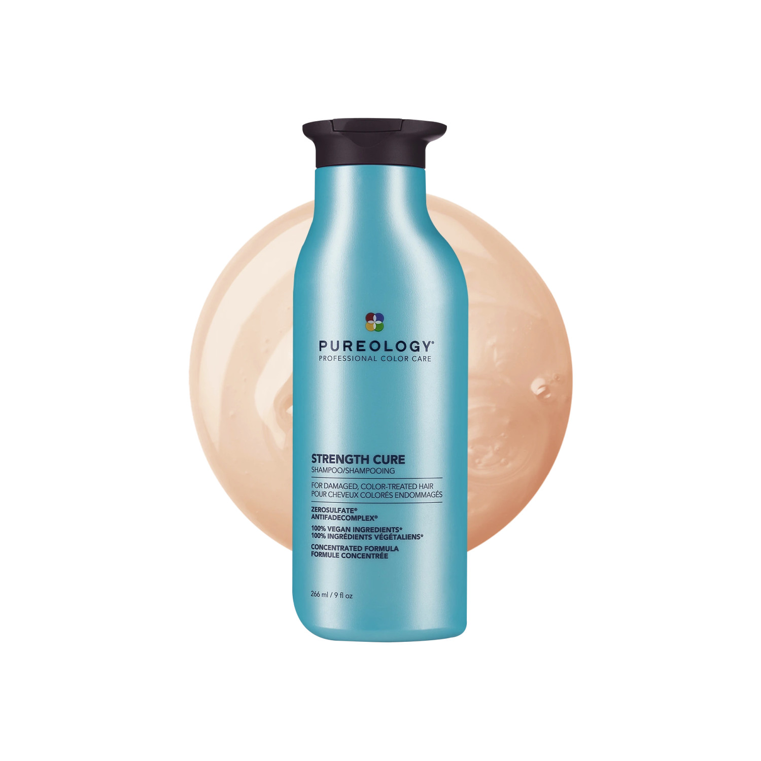 Pureology Strength Cure Shampoo – 266Ml | Strengthens Hair | Reduces Breakage | Restores Resilience