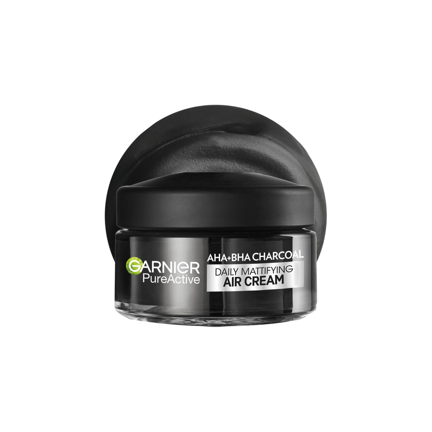Garnier Cream Pure Active Charcoal Mattifying - 50Ml | Silicon Free | Niacinamide | Salicylic Acid | 48-Hr Hydration | Purifying Charcoal