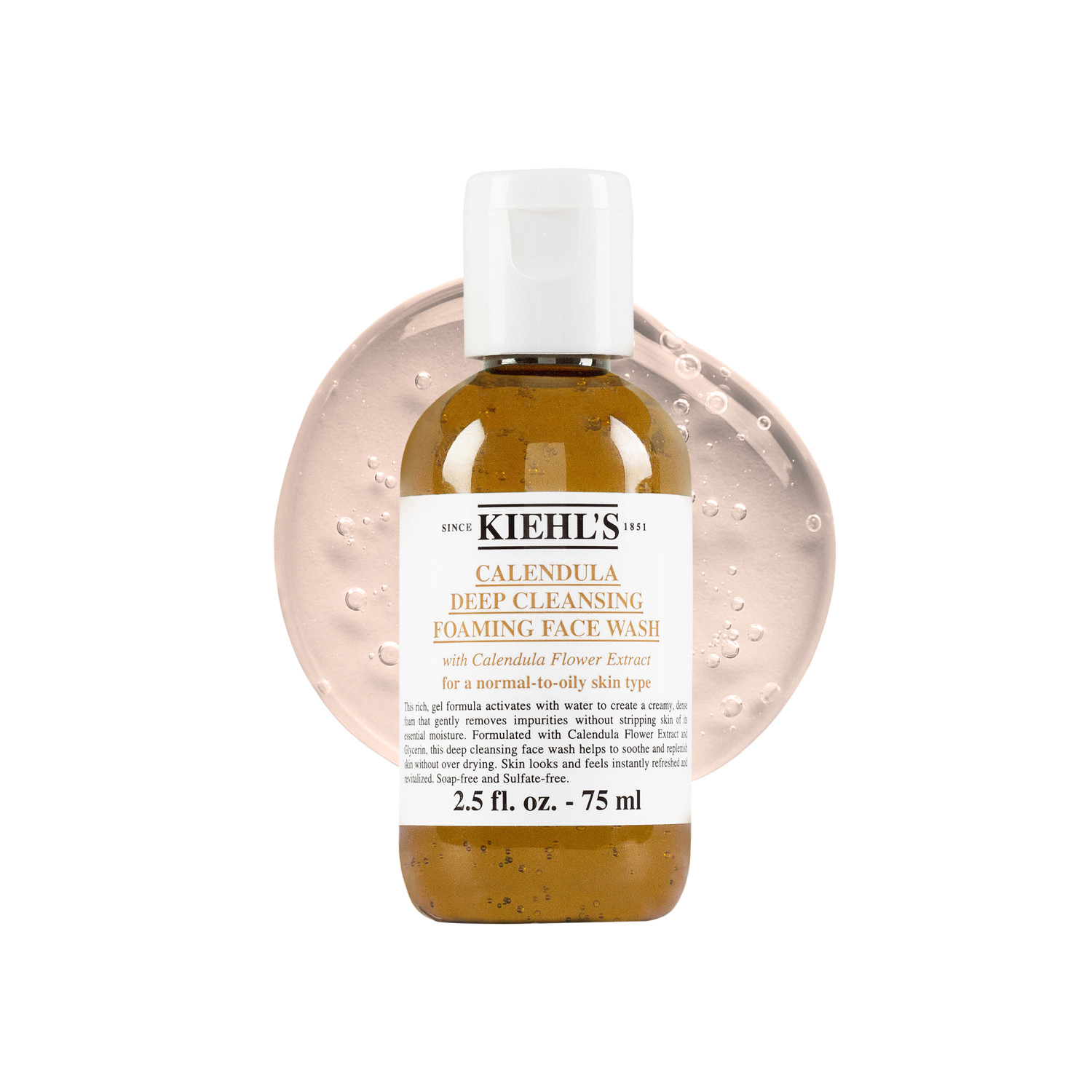 Kiehls Kiehl's Calendula Deep Cleansing Foaming Face Wash 75Ml
