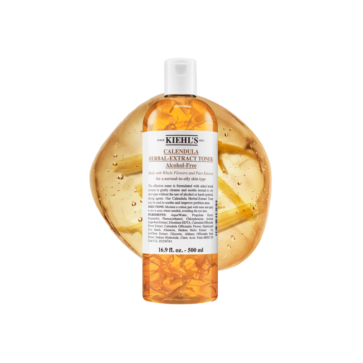 Kiehls Kiehl’s Calendula Herbal Extract Toner – 500Ml | Soothes Skin | Reduces Oil | Ideal For Sensitive Skin
