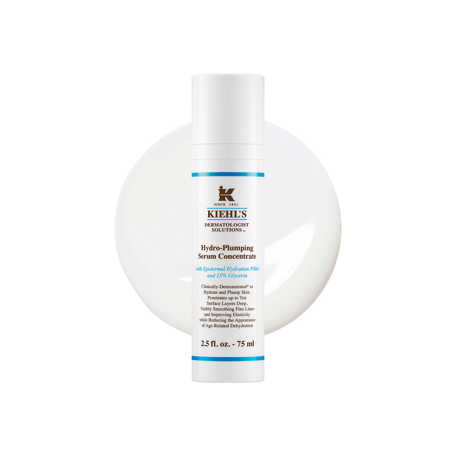Kiehl’s Kiehl's Hydro-Plumping Re-Texturizing Serum Concentrate – 75Ml | Smooths Texture | Deep Hydration | Plumps Skin | Revives Radiance
