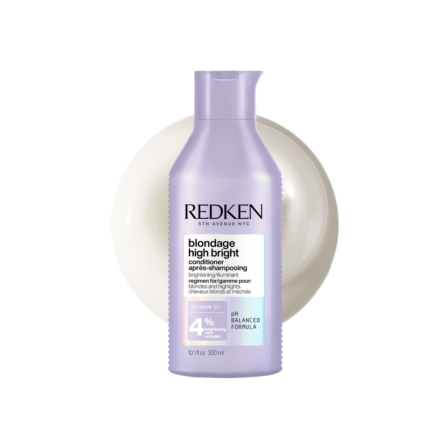 Redken Blondage High Bright Conditioner – 300Ml | Neutralises Brass | Brightens Blond Tones | Adds Shine