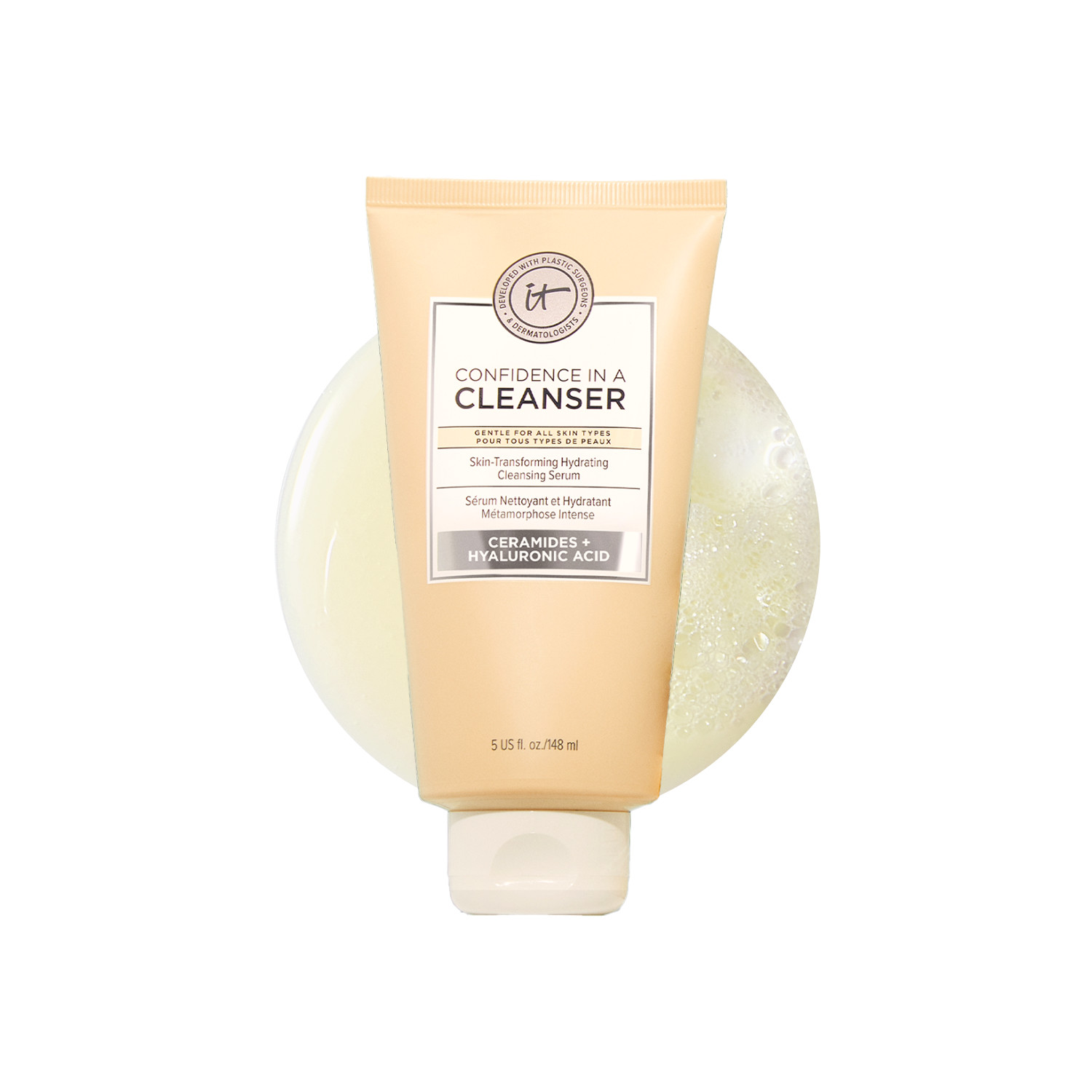 It Cosmetics Confidence In A Cleanser – 148Ml | Gently Cleanses | Removes Impurities | Non‑Stripping
