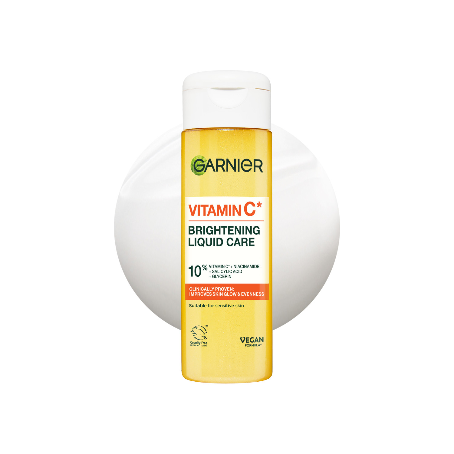 Garnier Dark Vitamin C Brightening Liquid Care - 120Ml | Vegan | Vitamin C | Niacinamide | Salicylic Acid | Cruelty-Free Formula