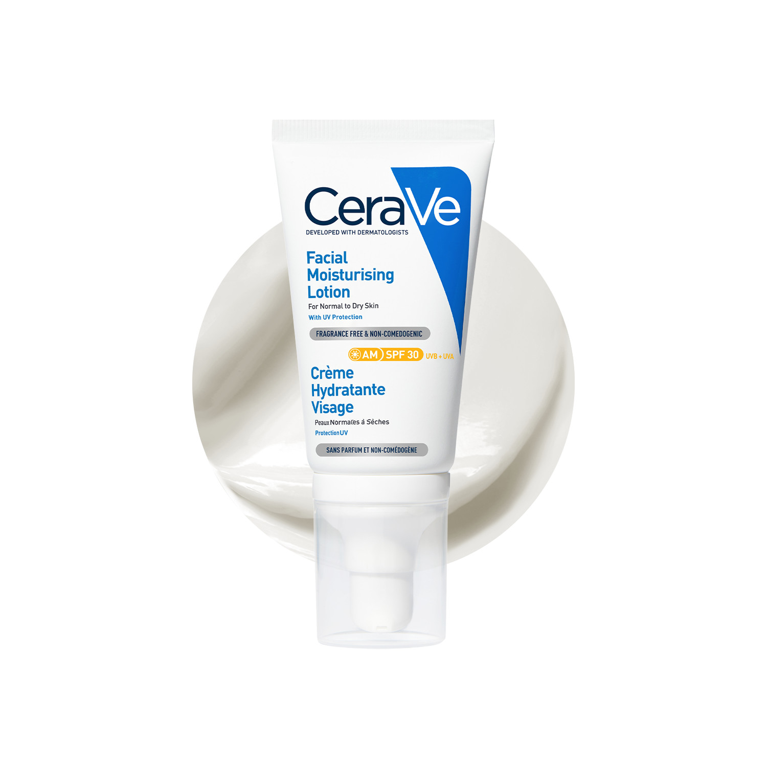 Cerave Am Facial Moisturising Lotion Spf30 - 52Ml | Oil & Fragrance Free | Lightweight | Calms Redness & Irritation | Restores Skin Barrier