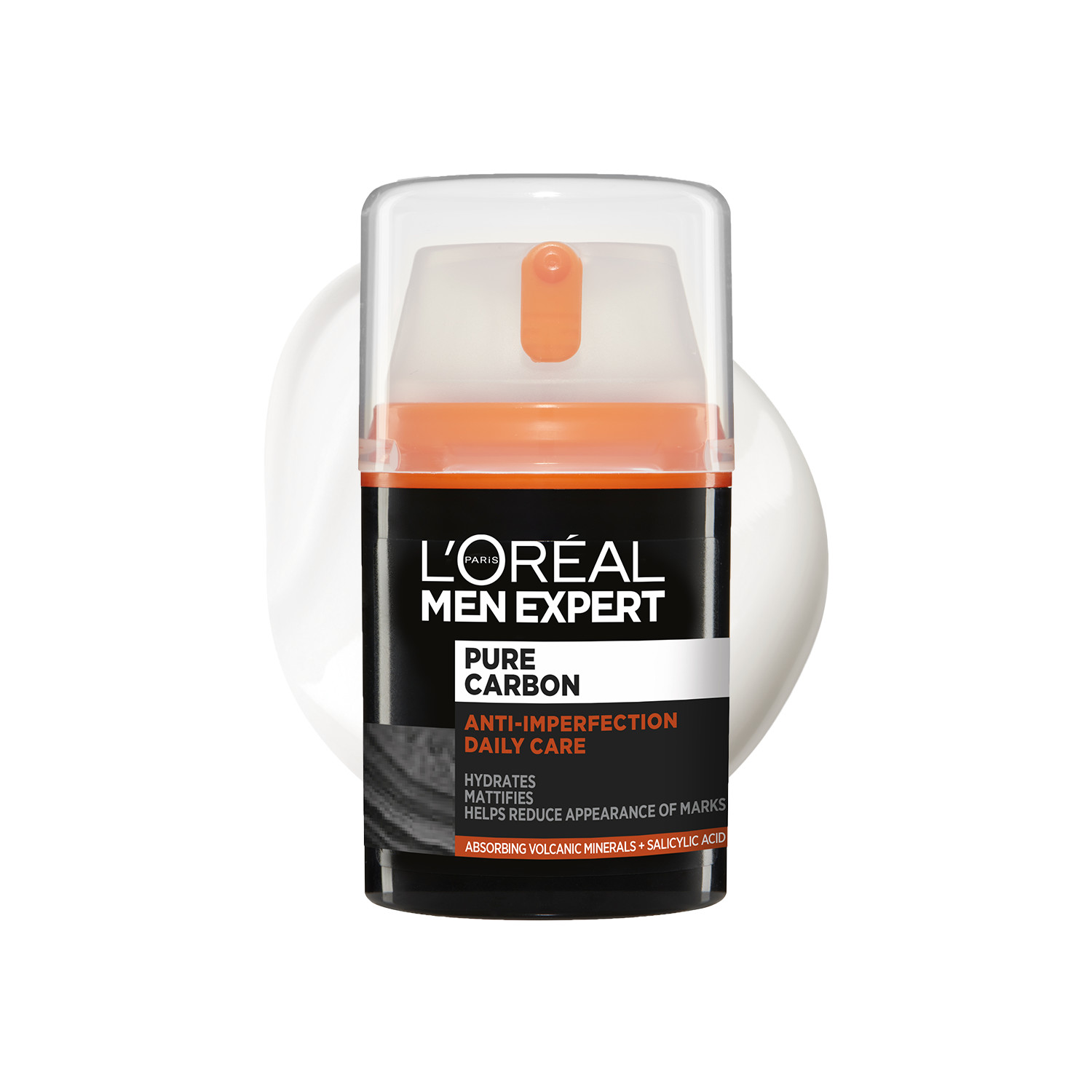 L'oréal Paris Men's Cream Expert Pure Carbon Anti-Spot Face - 50Ml | Niacinamide | Salicylic Acid | Vitamin E | Deeply Hydrates | Absorbs Excess Oil
