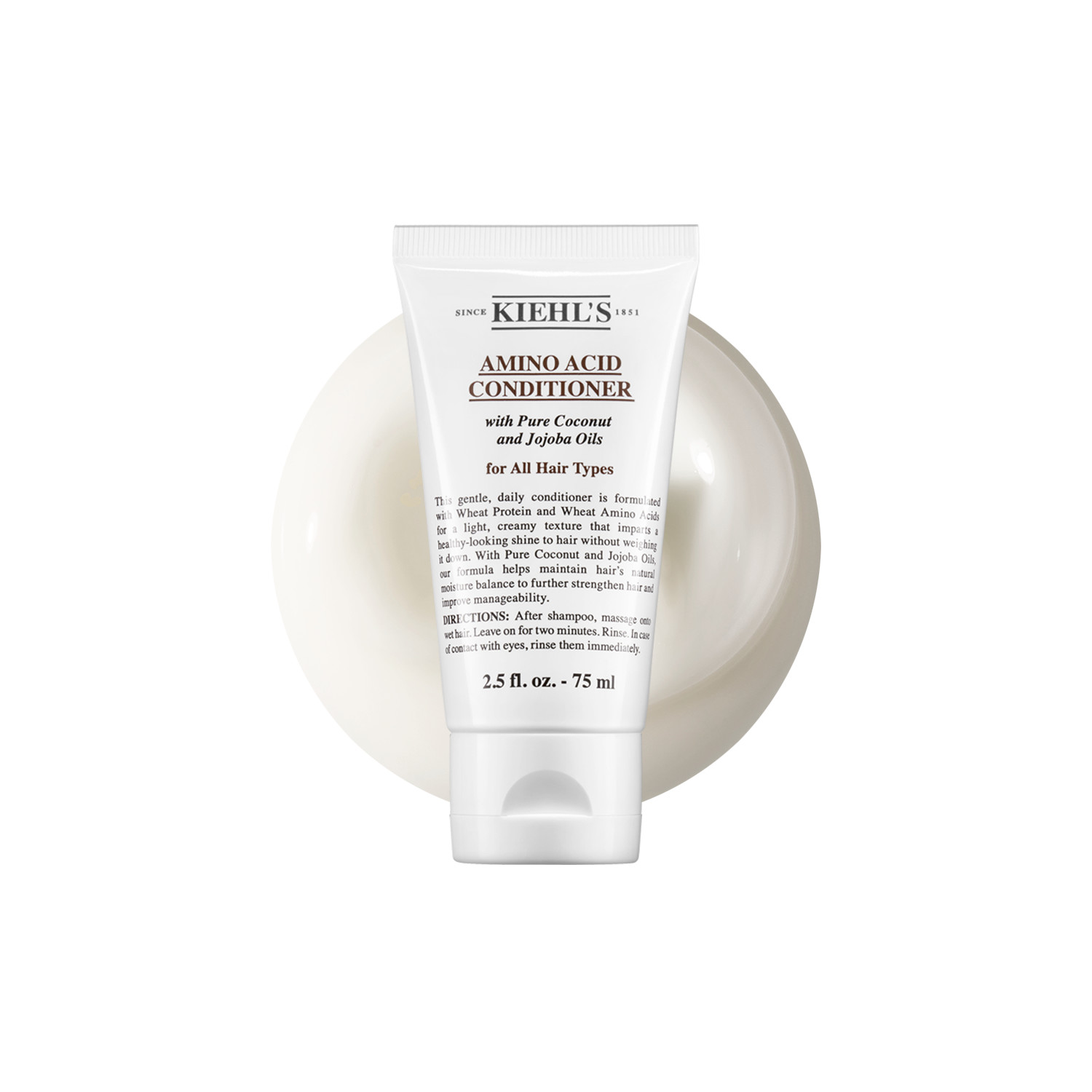 Kiehls Kiehl's Amino Acid Conditioner – 75Ml | Softens Strands | Restores Smoothness | Adds Shine