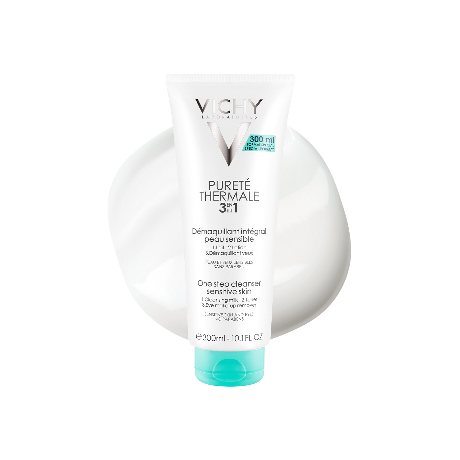 Vichy Pureté Thermale 3-In-1 Cleanser – 300Ml | Removes Makeup | Tones Skin | Gentle On Sensitive Skin