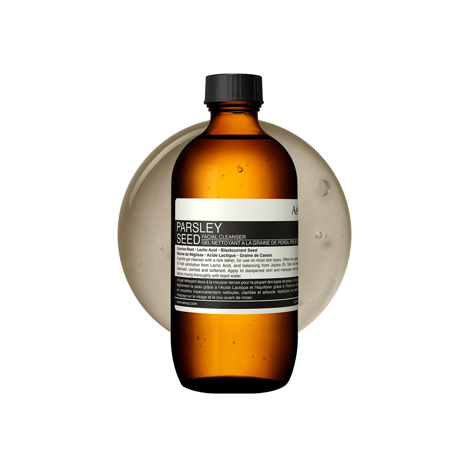 Aesop Parsley Seed Facial Cleanser – 200Ml | Gently Exfoliates | Deeply Purifies | Soft Gel Texture | Refreshing Botanical Scent