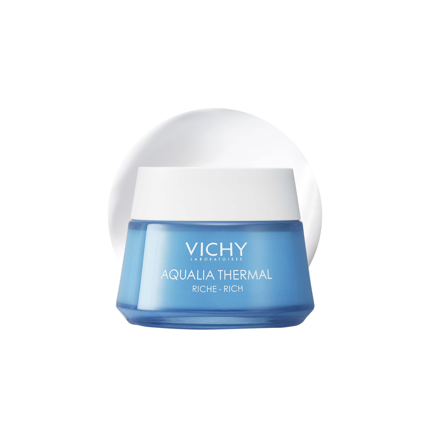 Vichy Aqualia Thermal Rich Hydrating Moisturiser - 50Ml | Mannose | Hyaluronic & Salicylic Acid | Rehydrates Dry Skin