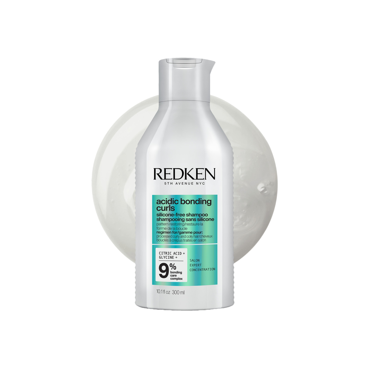 Redken Acidic Bonding Curls Shampoo - 300Ml | Soft Or Bouncy Curl | Infused With Avocado Oil | Citric Acid | Glycine | Hydrate Curls