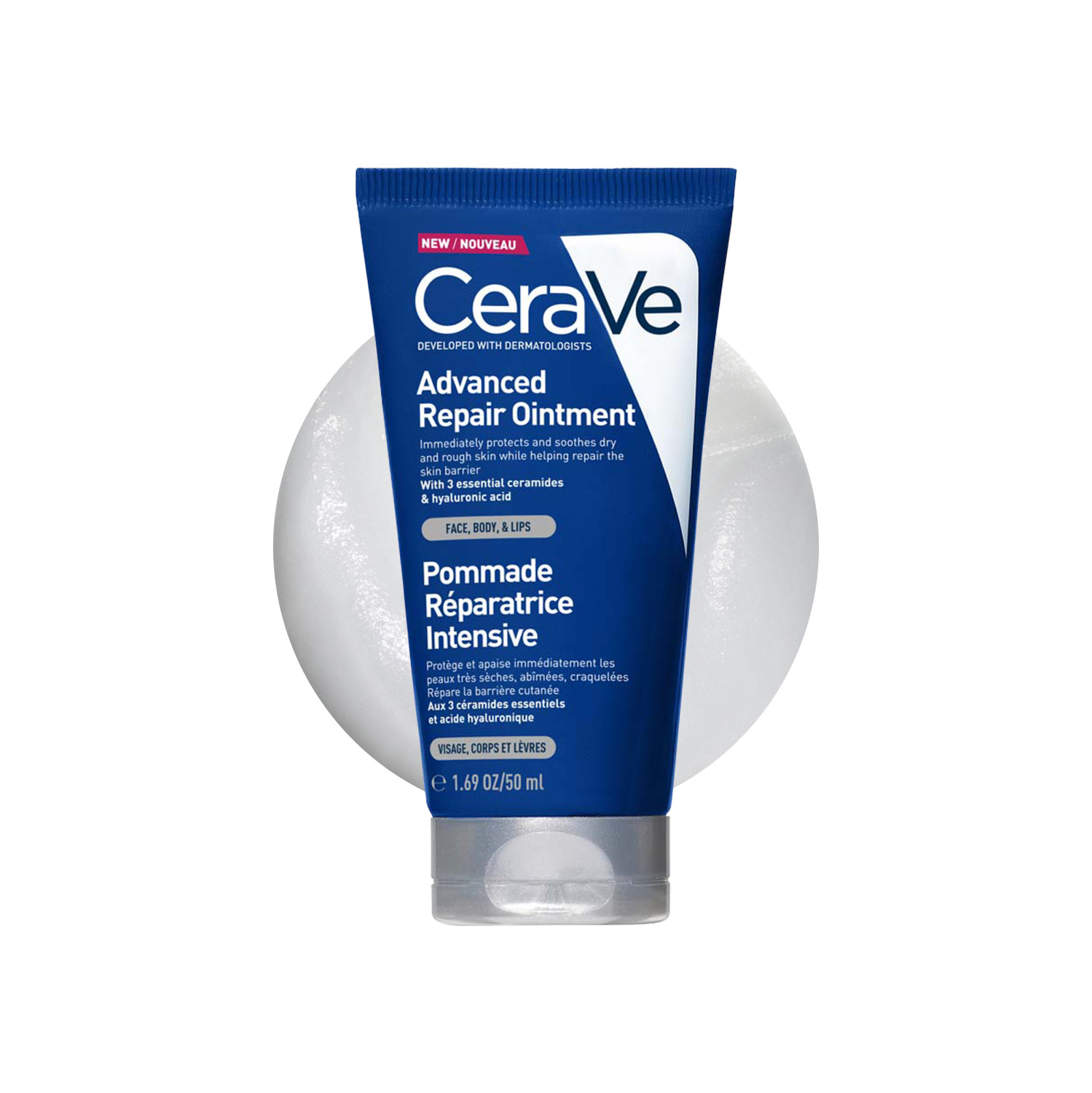 Cerave Advanced Repair Ointment -50Ml | For Very Dry Skin | Hyaluronic Acid | Dermatologist Tested | Hydrates Skin | Alcohol Free