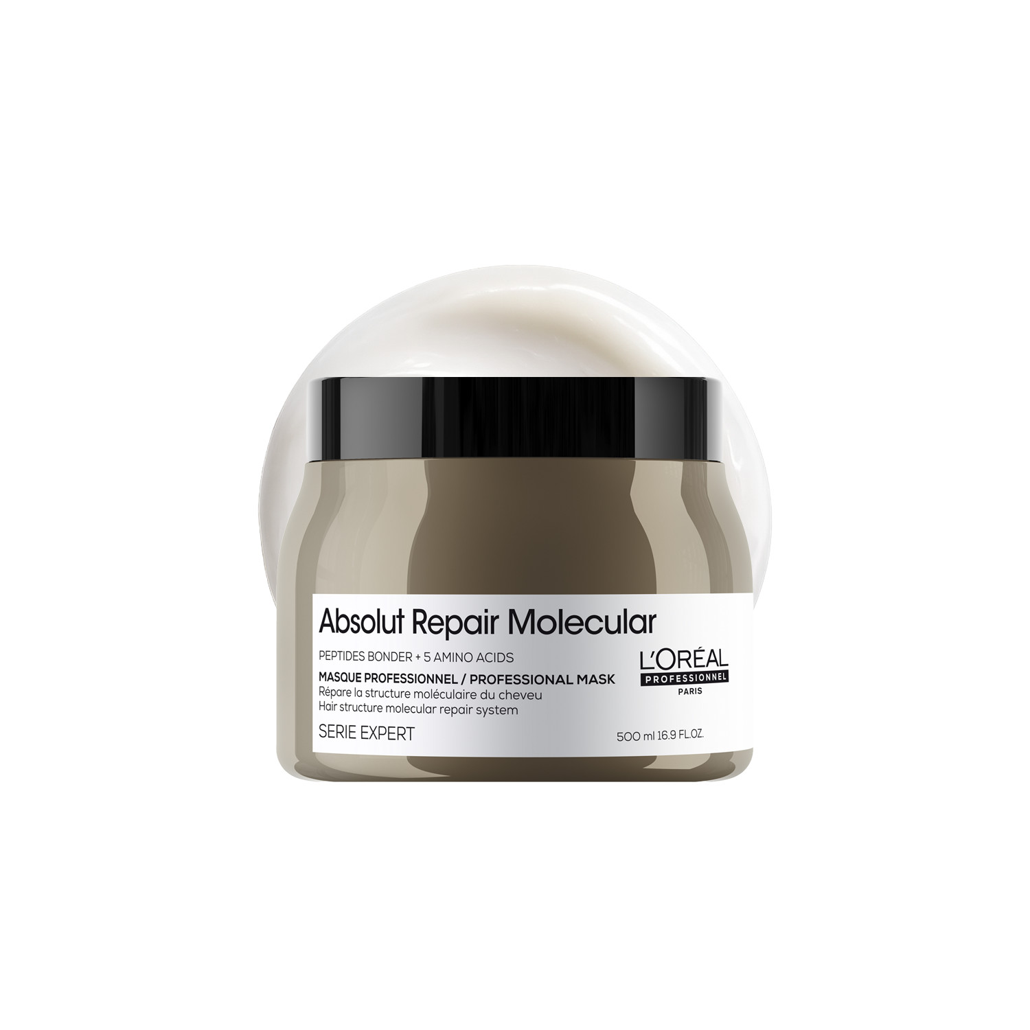 L’oréal Professionnel L'oréal Professionnel Absolut Repair Molecular Rinse-Off Mask - 500Ml | Targets Damaged Hair | Visibly Increases Strength | Delicately Fragranced