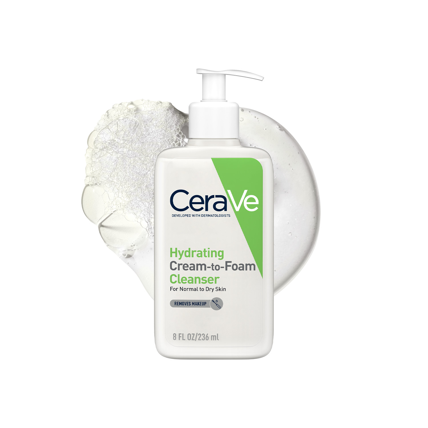 Cerave Cream -To-Foam Cleanser – 236Ml | Gentle Lather | Removes Dirt | Hydrates Skin | Protects Skin Barrier